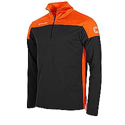 Stanno 1/4 zip top black-orange