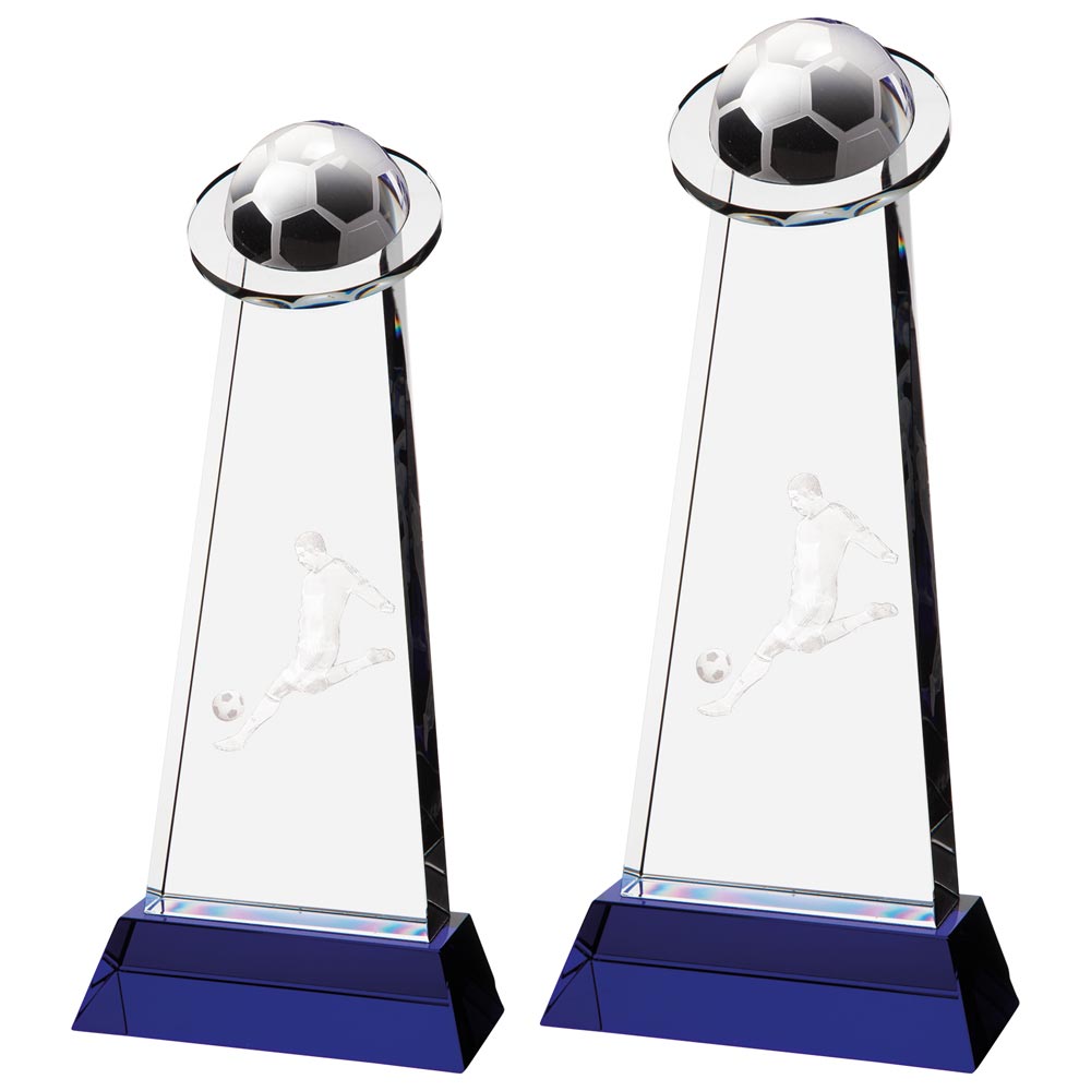 Stellar Blue Crystal Award sizes